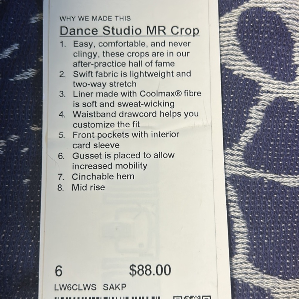 Dance Studio Mid Rise Cropped Pants - Picture 8 of 11